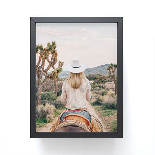 Gal Design The Desert Cowgirl Framed Mini Art Print