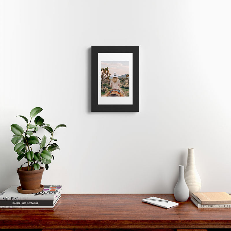 Gal Design The Desert Cowgirl Framed Art Print