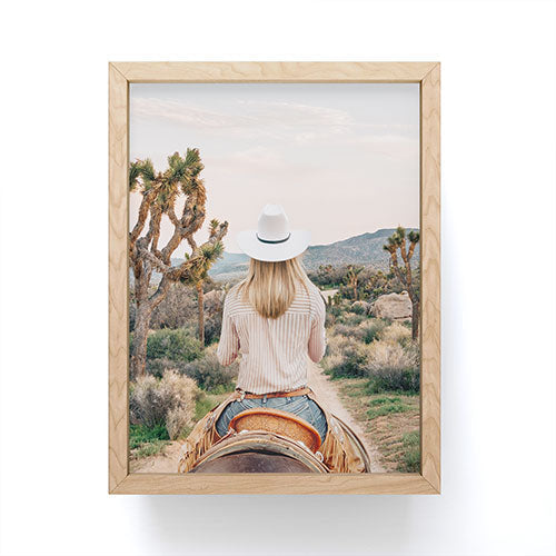 Gal Design The Desert Cowgirl Framed Mini Art Print