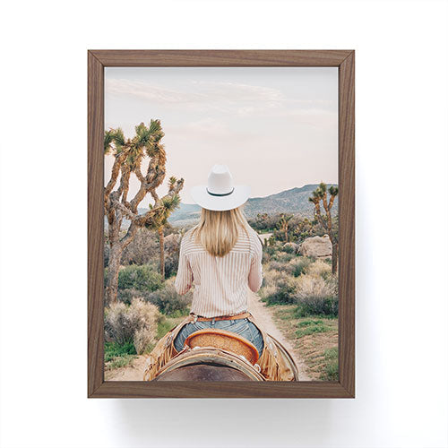 Gal Design The Desert Cowgirl Framed Mini Art Print