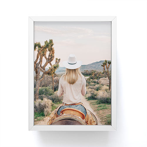 Gal Design The Desert Cowgirl Framed Mini Art Print