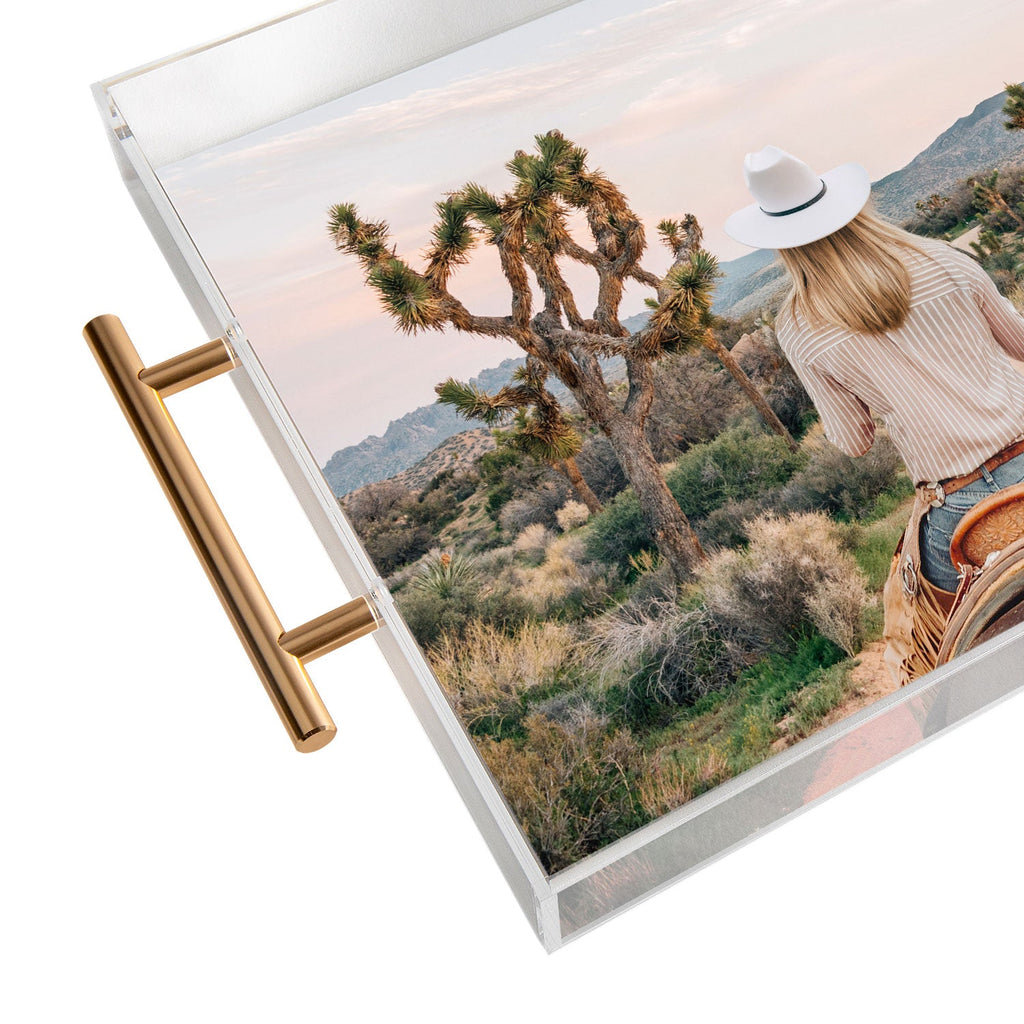 Gal Design The Desert Cowgirl Acrylic Tray