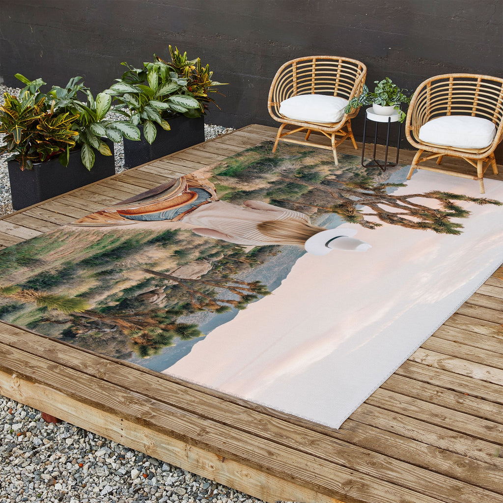 Gal Design The Desert Cowgirl Outdoor Rug