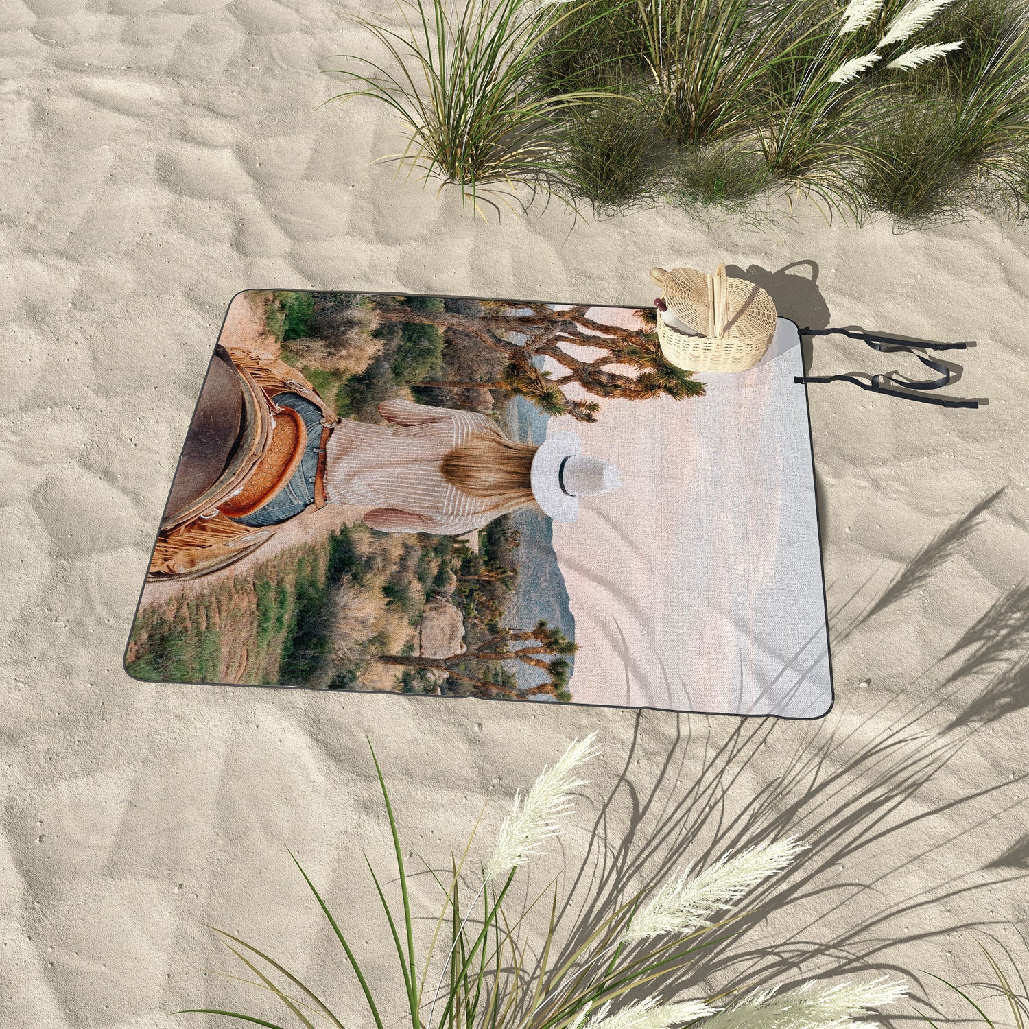Gal Design The Desert Cowgirl Picnic Blanket