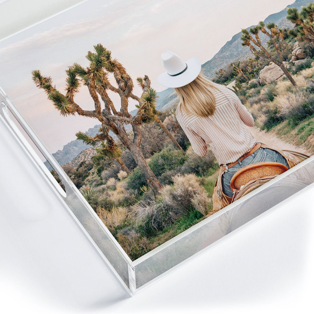 Gal Design The Desert Cowgirl Acrylic Tray