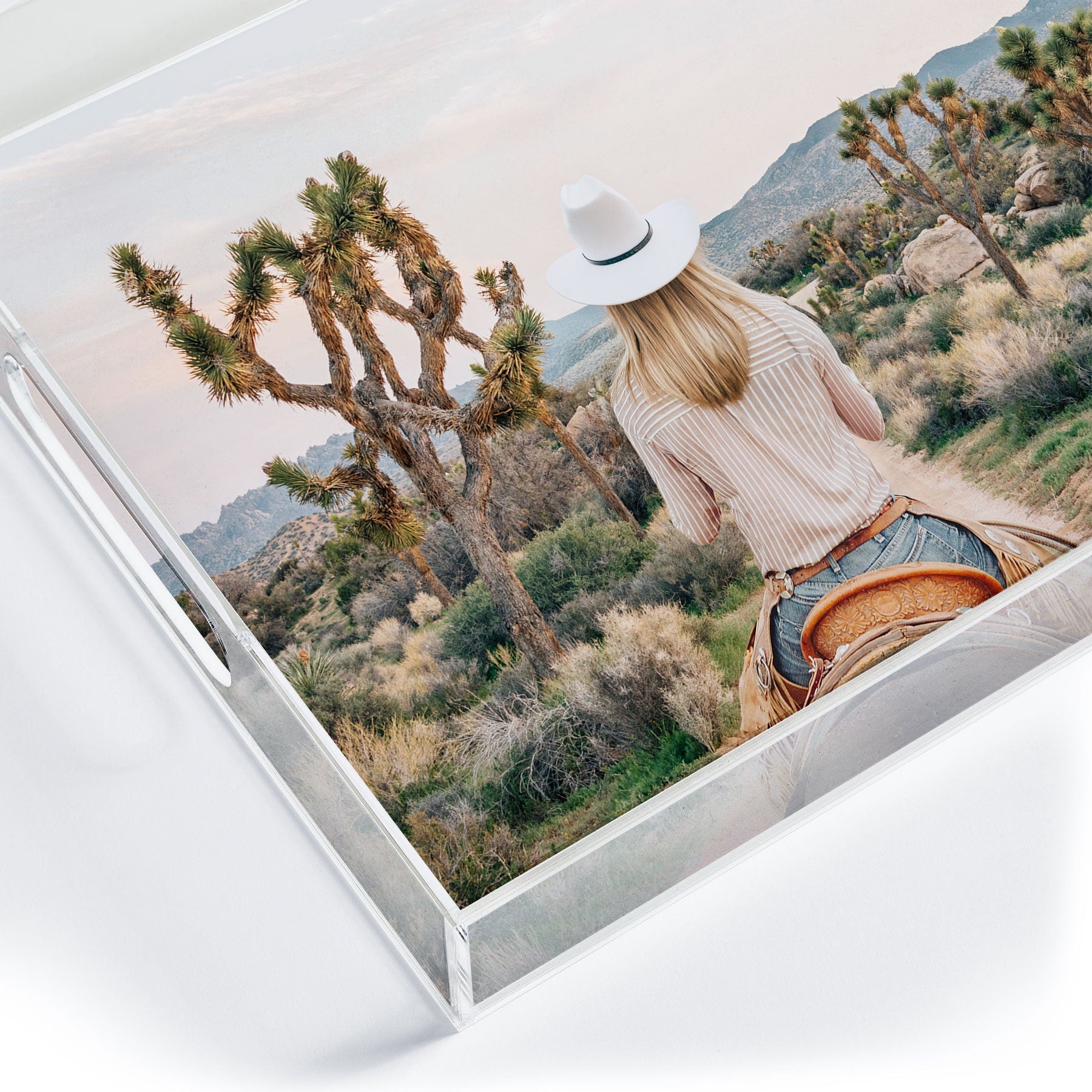 Gal Design The Desert Cowgirl Acrylic Tray