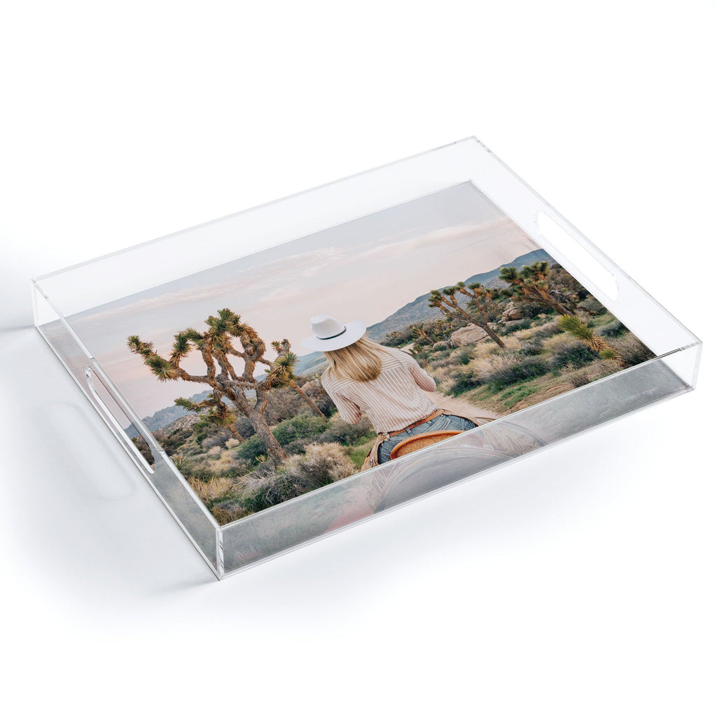 Gal Design The Desert Cowgirl Acrylic Tray