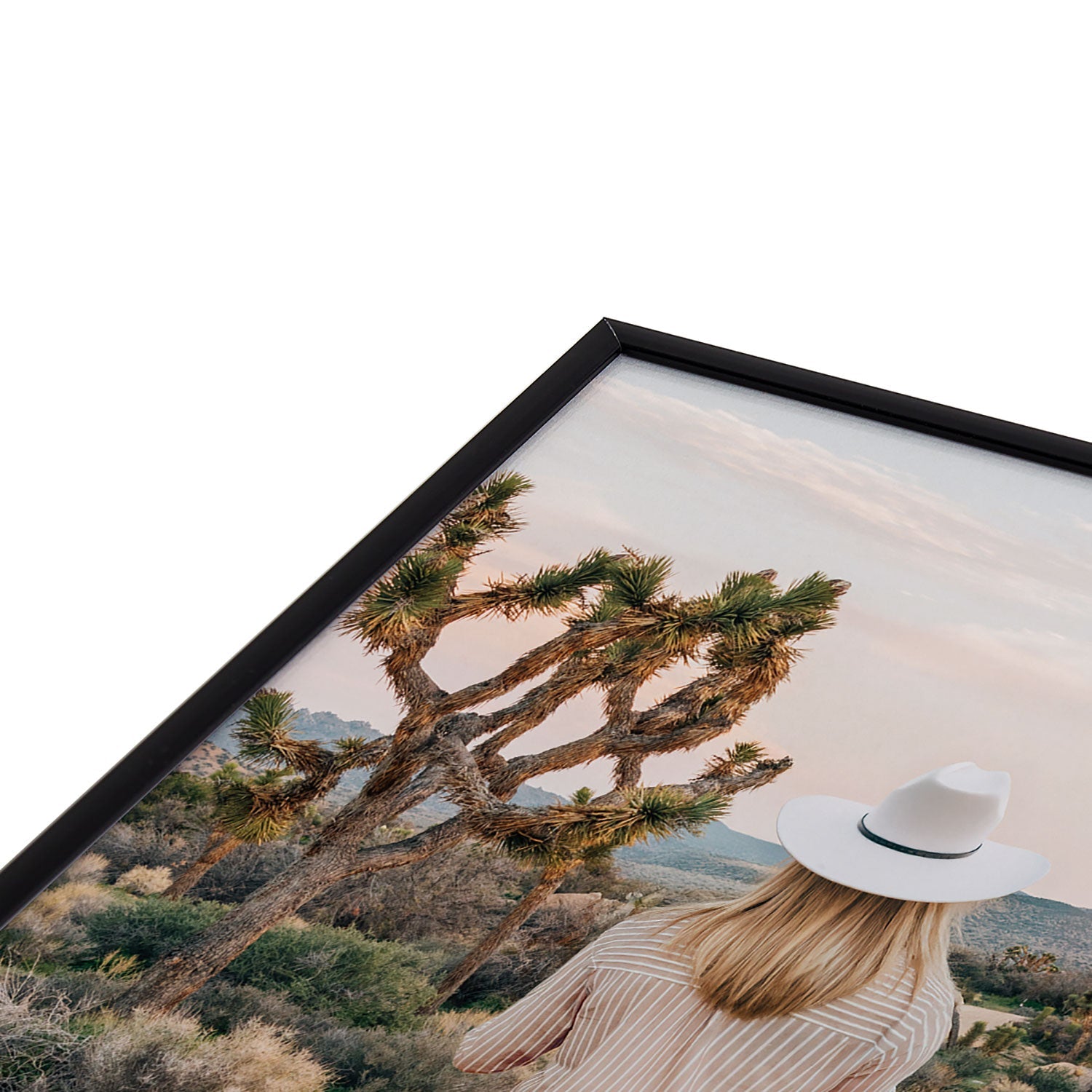Gal Design The Desert Cowgirl Square Metal Framed Art Print