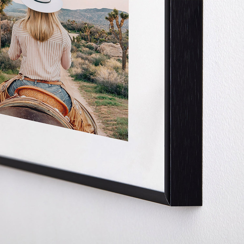 Gal Design The Desert Cowgirl Metal Framed Art Print