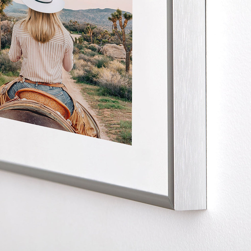 Gal Design The Desert Cowgirl Metal Framed Art Print