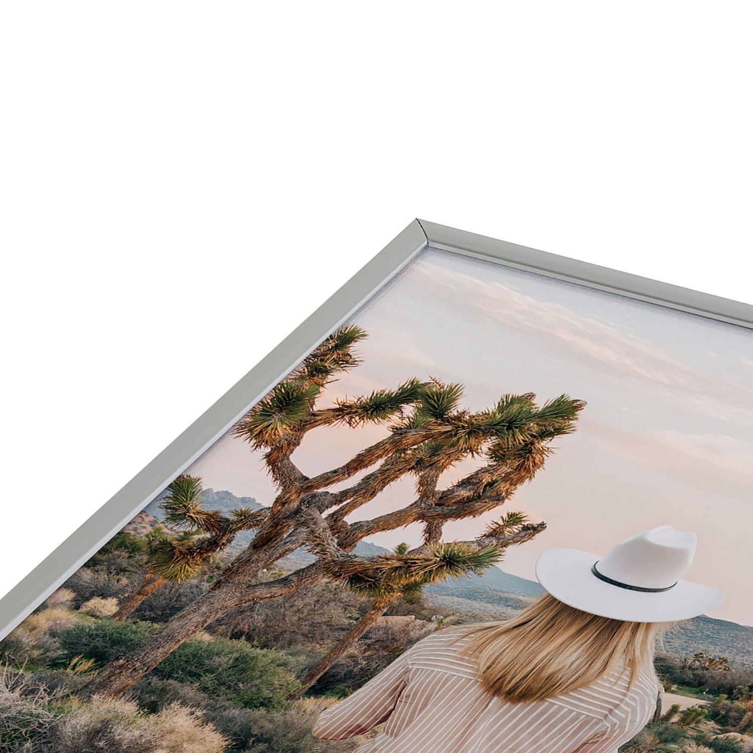 Gal Design The Desert Cowgirl Square Metal Framed Art Print