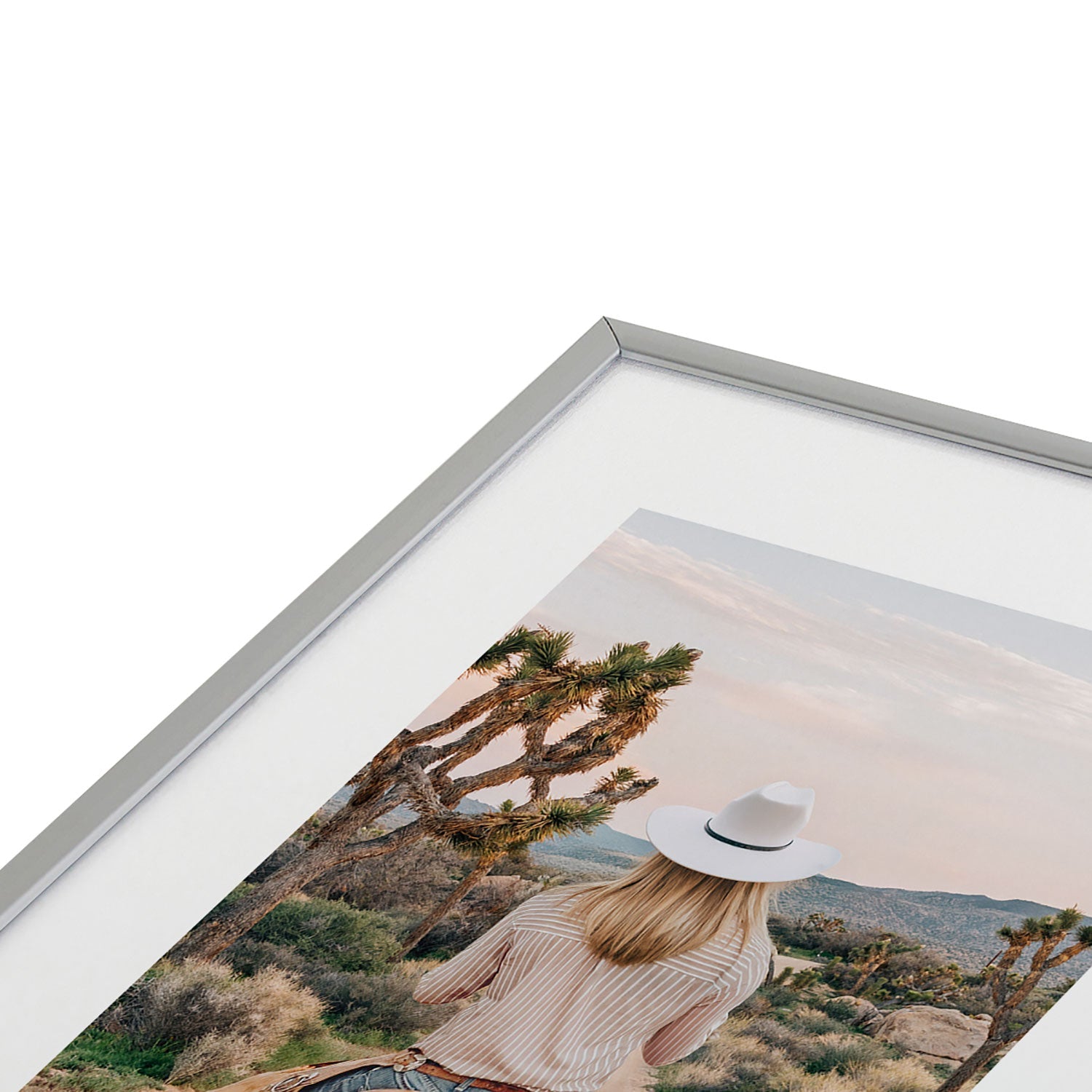 Gal Design The Desert Cowgirl Metal Framed Art Print