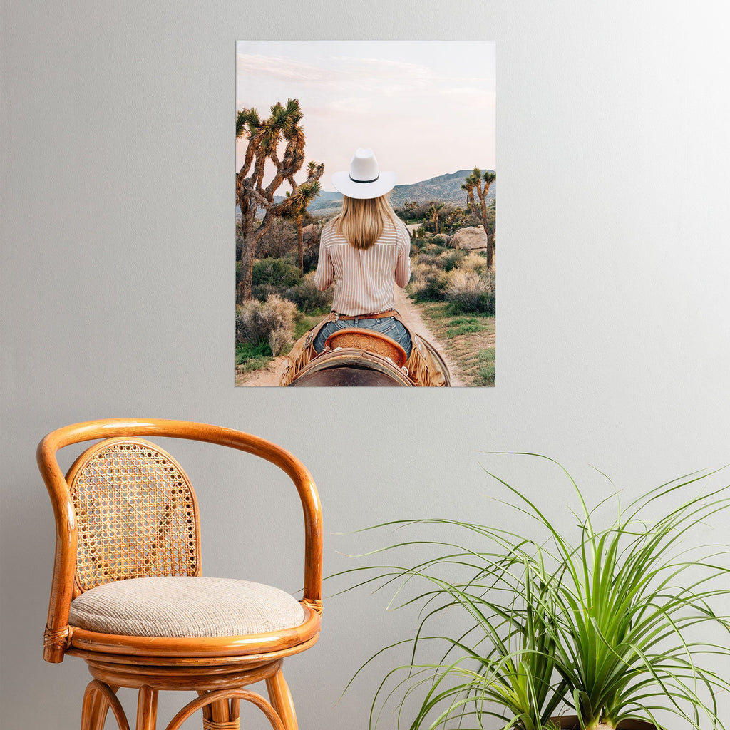 Gal Design The Desert Cowgirl Poster