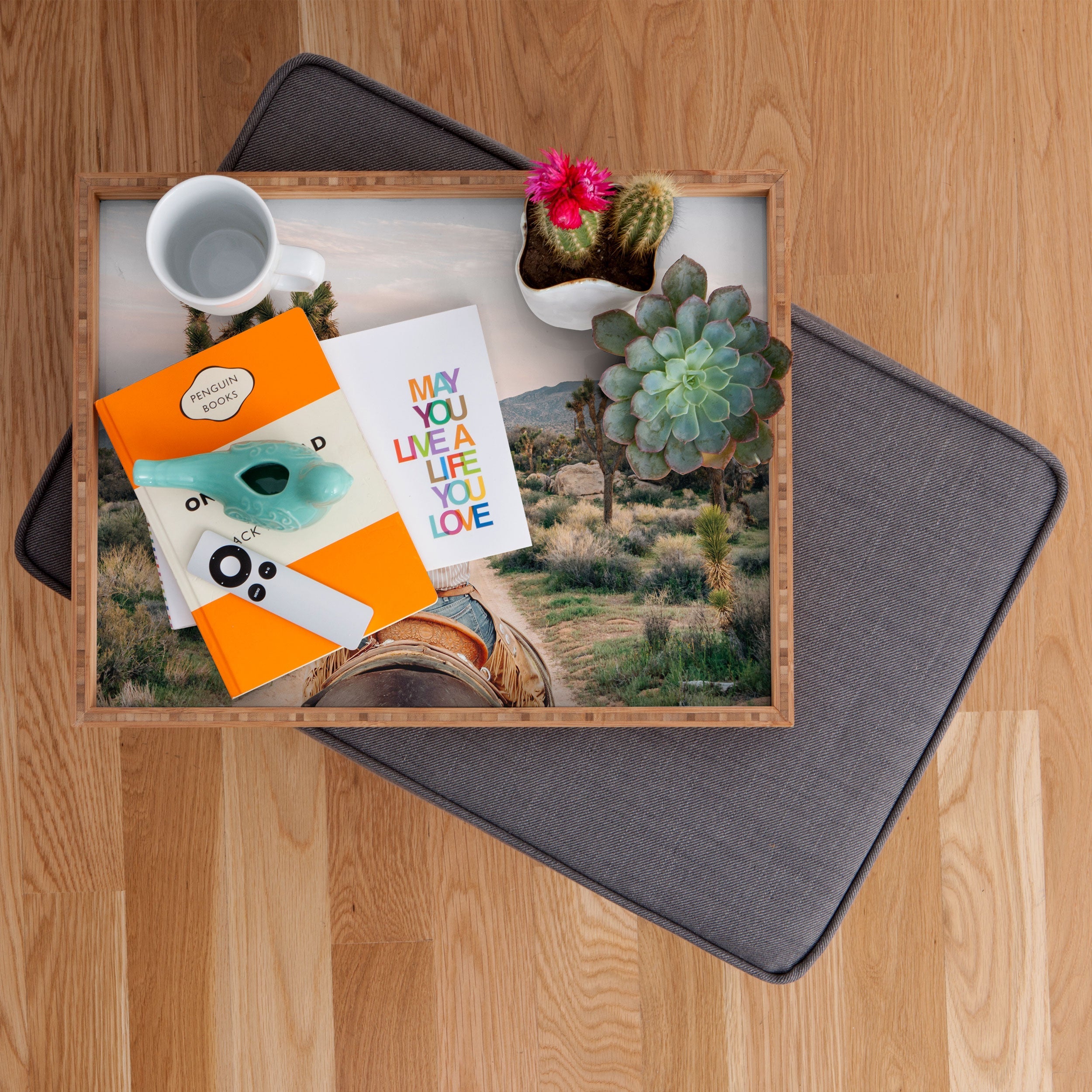 Gal Design The Desert Cowgirl Rectangular Tray