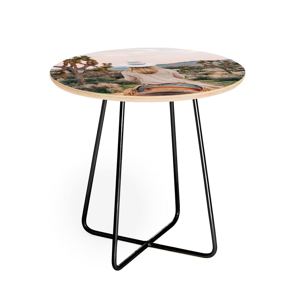 Gal Design The Desert Cowgirl Round Side Table