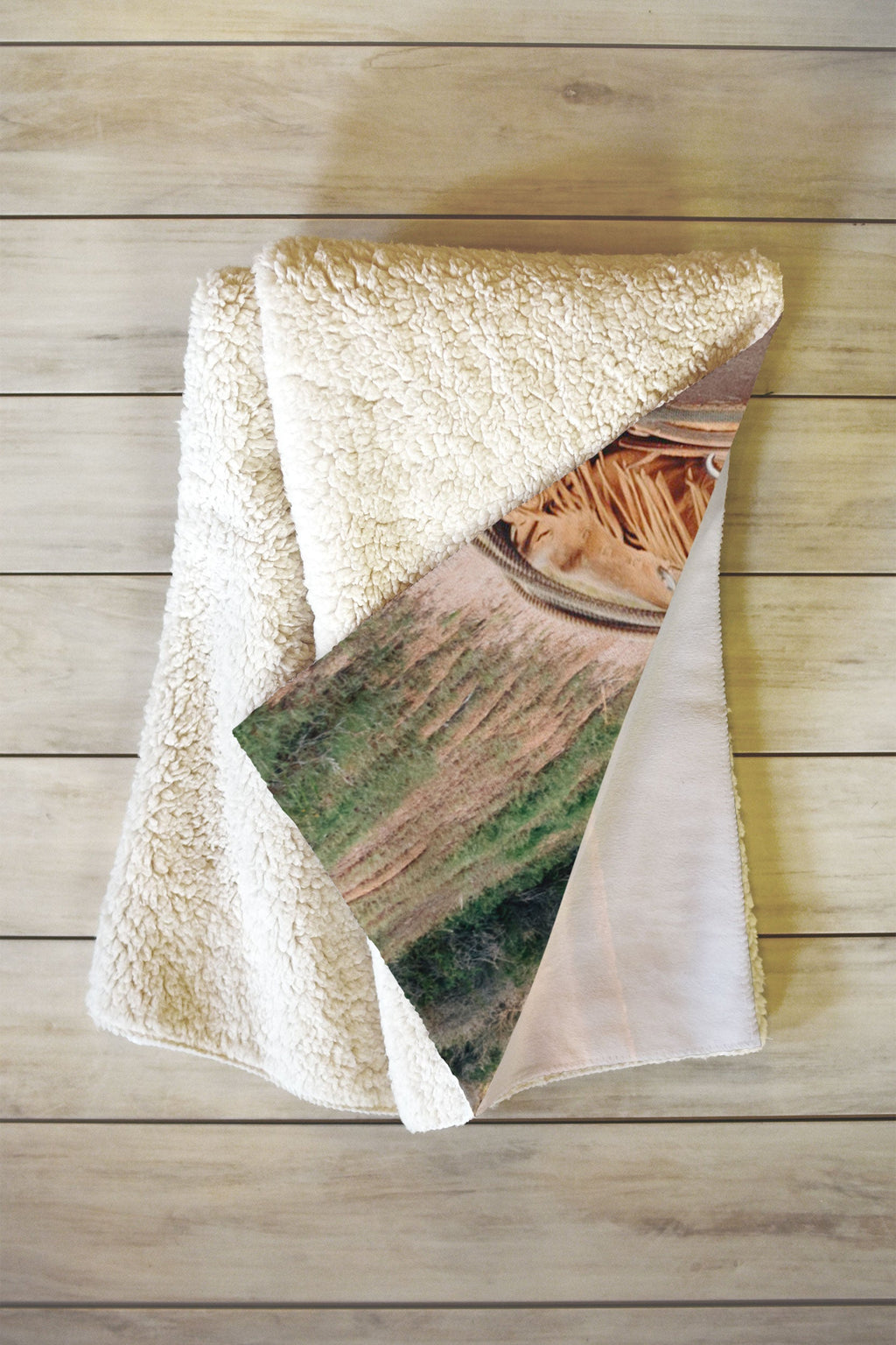 Gal Design The Desert Cowgirl Fleece Throw Blanket
