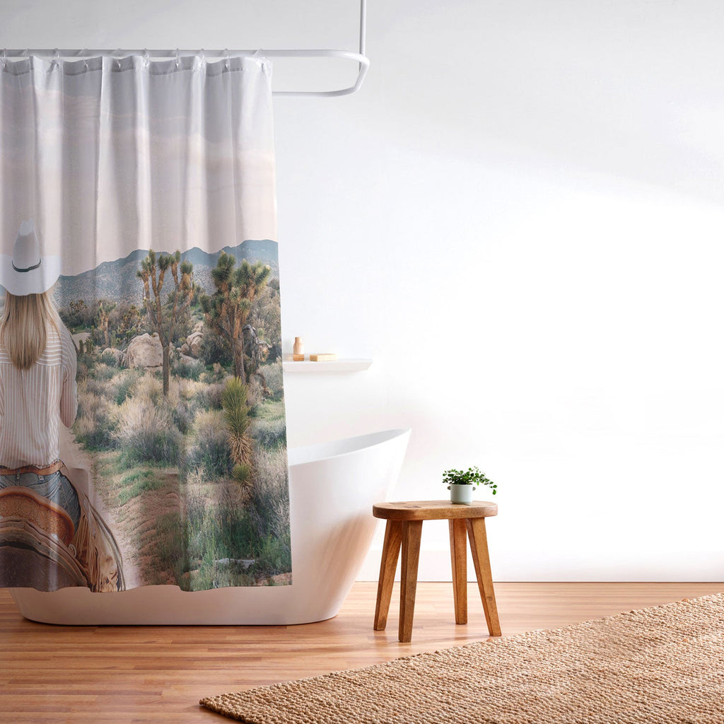 Gal Design The Desert Cowgirl Shower Curtain