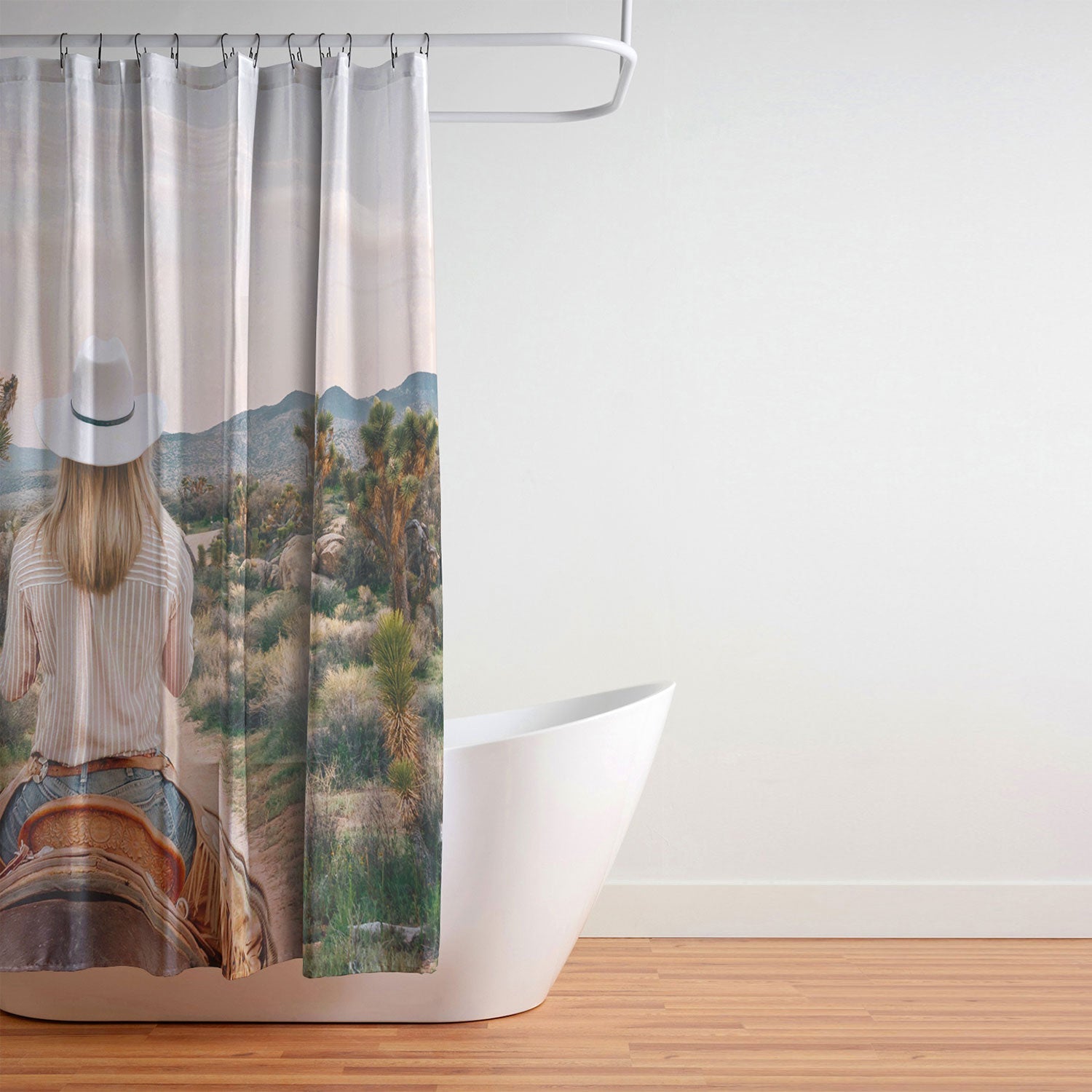 Gal Design The Desert Cowgirl Shower Curtain