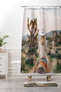 Gal Design The Desert Cowgirl Shower Curtain And Mat