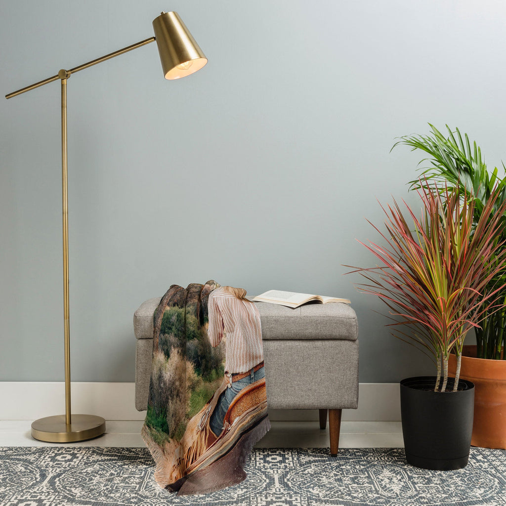 Gal Design The Desert Cowgirl Throw Blanket