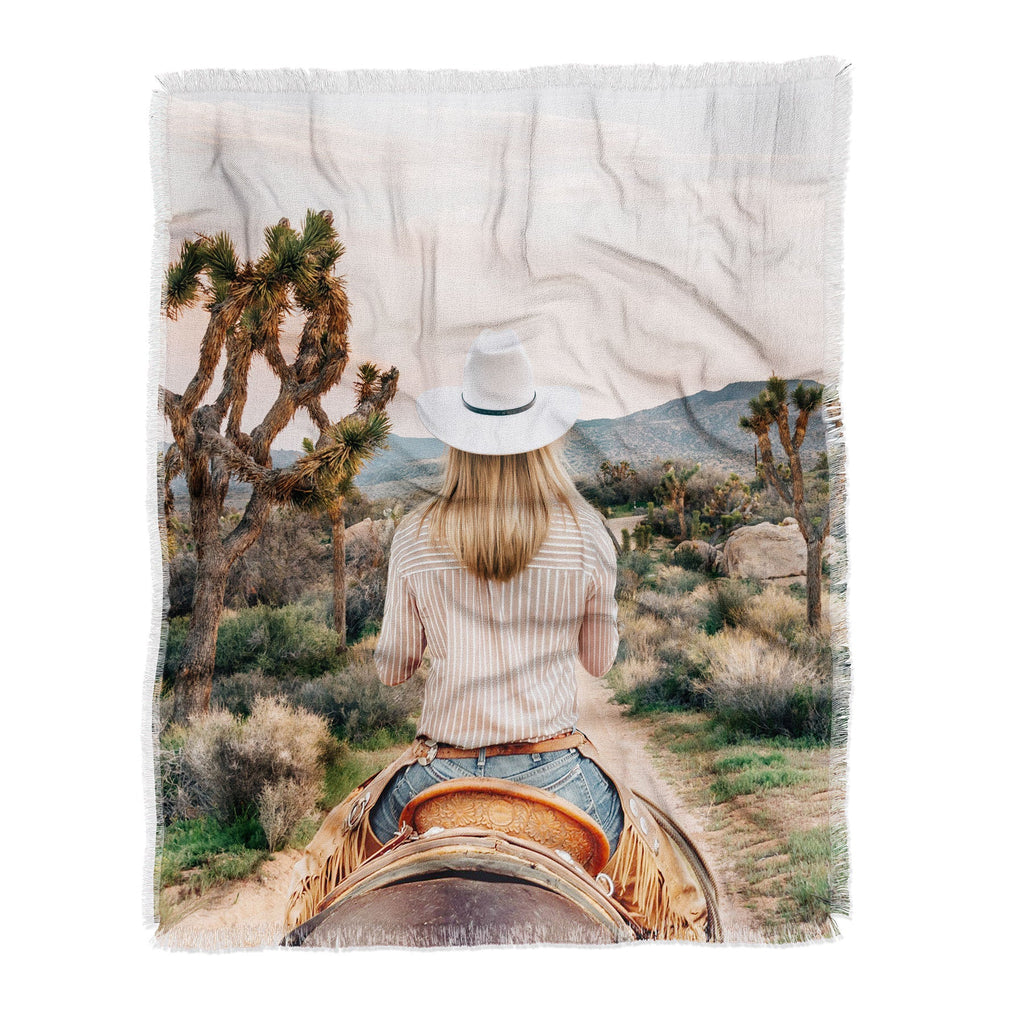 Gal Design The Desert Cowgirl Throw Blanket