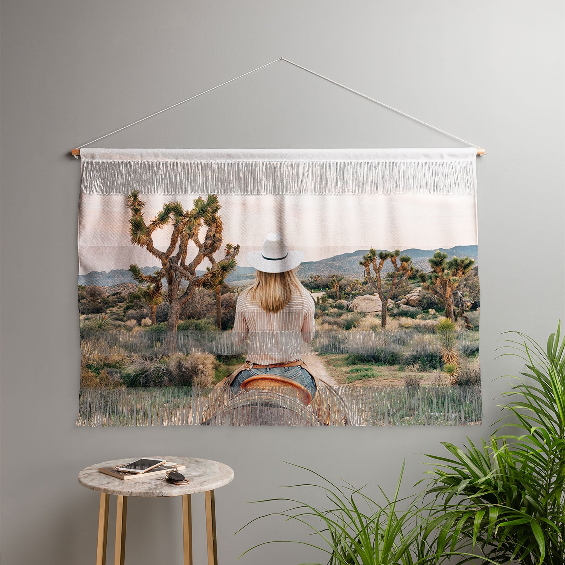 Gal Design The Desert Cowgirl Wall Hanging Landscape