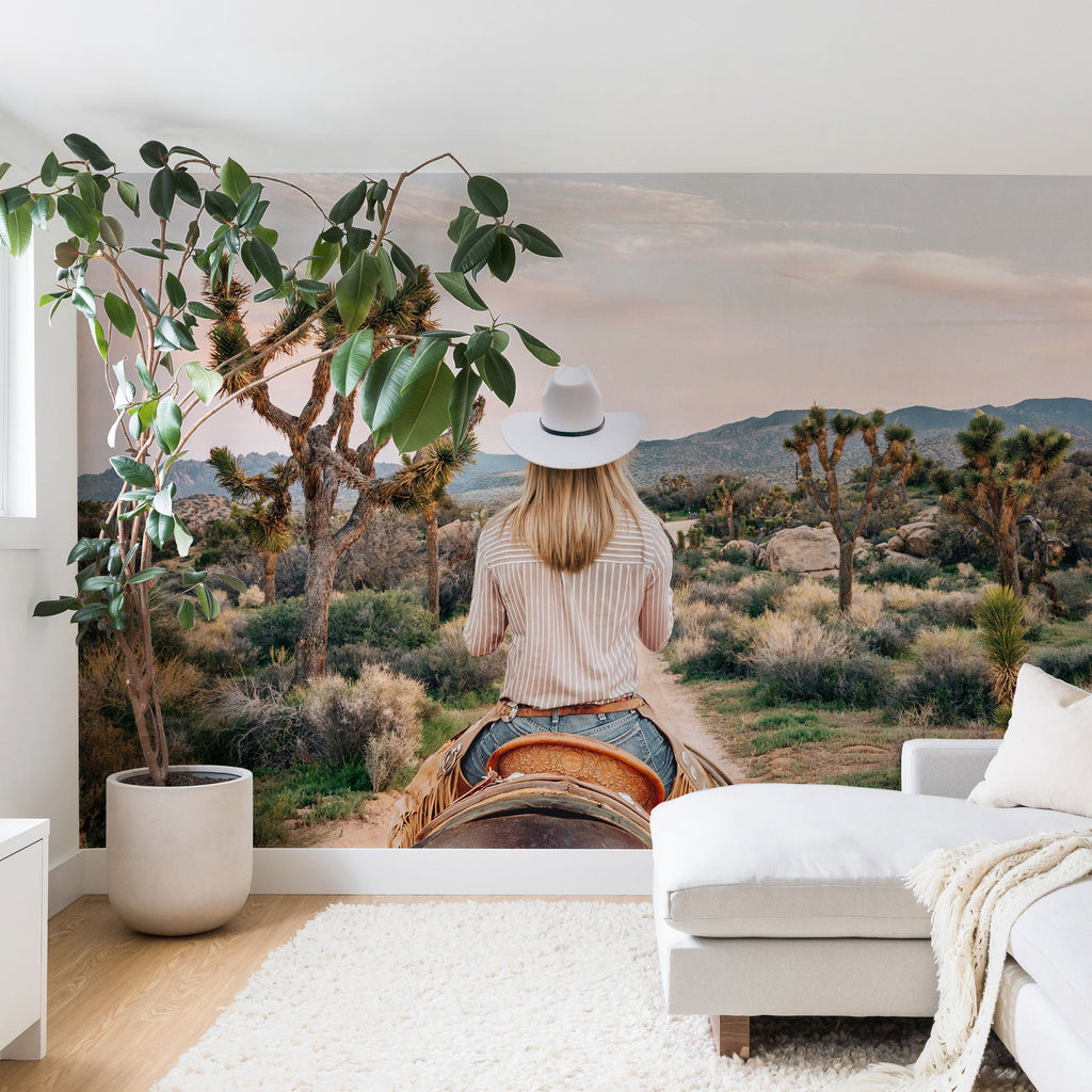 Gal Design The Desert Cowgirl Wall Mural