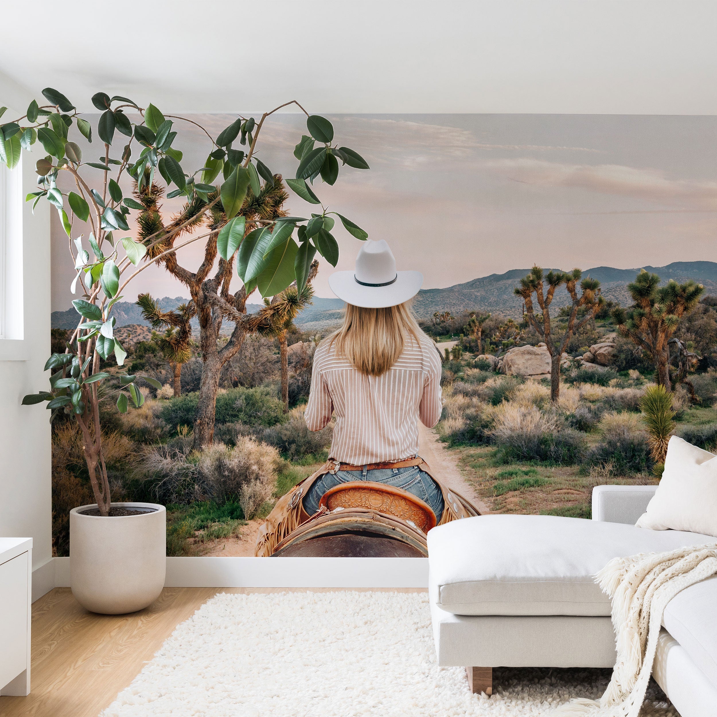 Gal Design The Desert Cowgirl Wall Mural