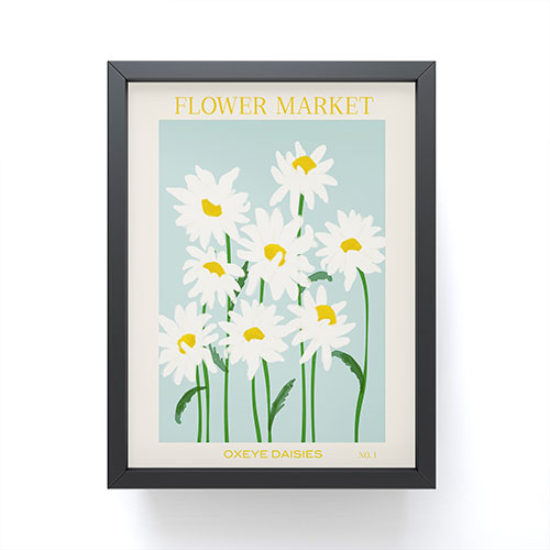 Gale Switzer Flower Market Oxeye Daisies Framed Mini Art Print