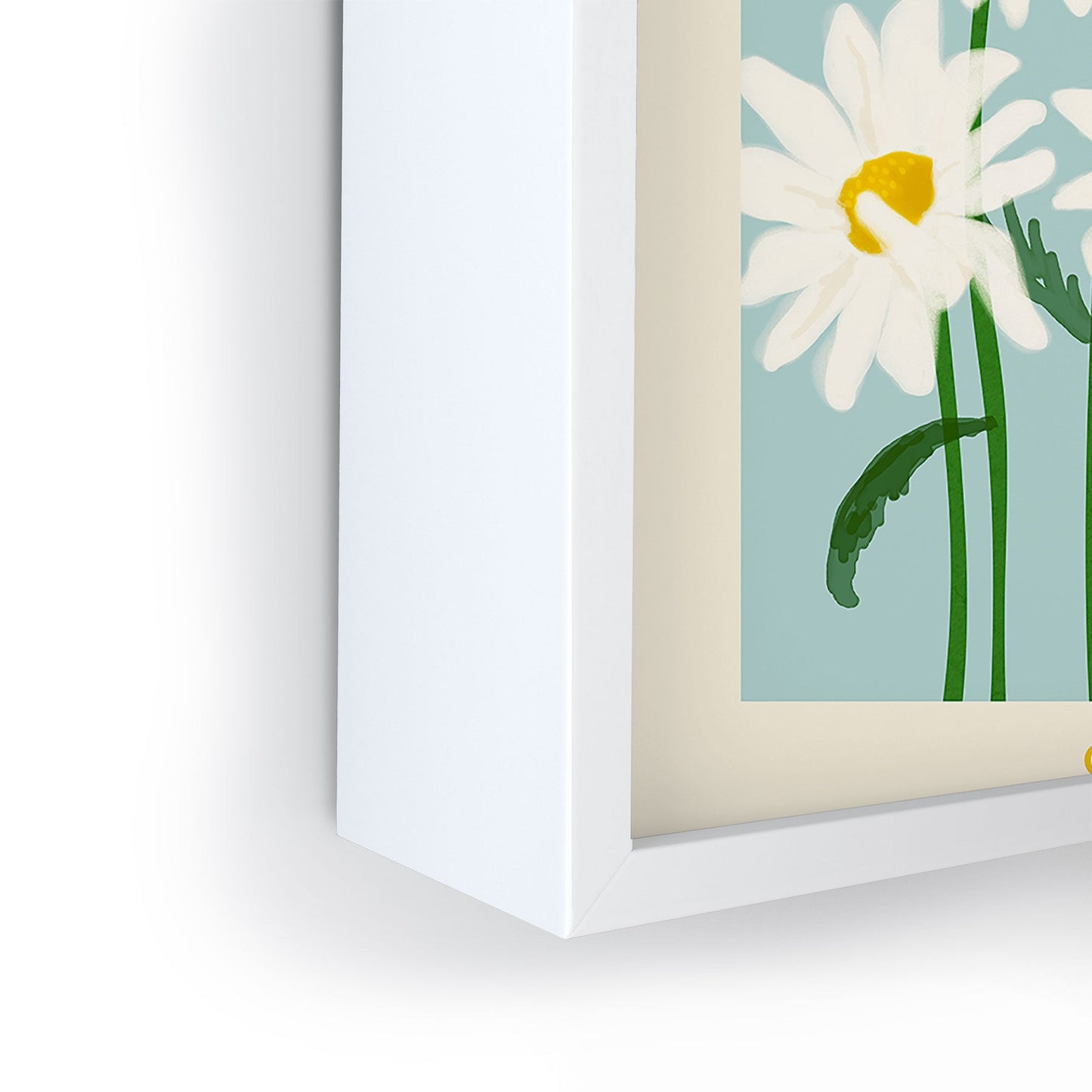 Gale Switzer Flower Market Oxeye Daisies Framed Mini Art Print