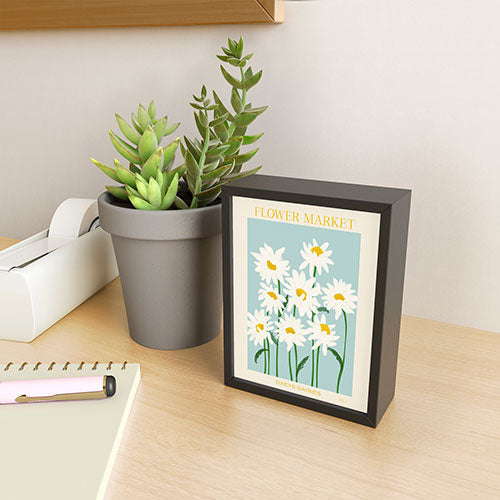 Gale Switzer Flower Market Oxeye Daisies Framed Mini Art Print