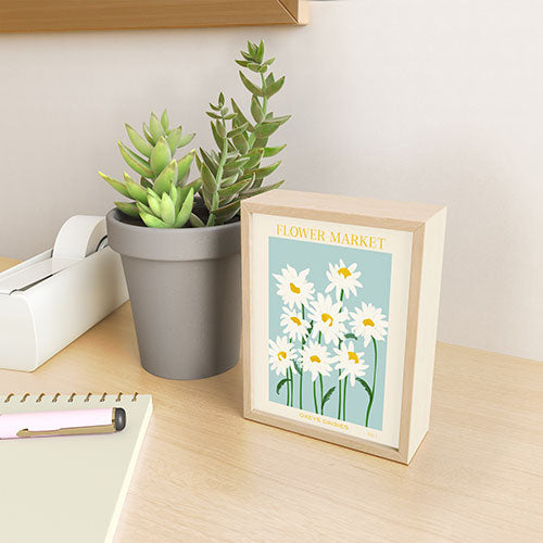 Gale Switzer Flower Market Oxeye Daisies Framed Mini Art Print