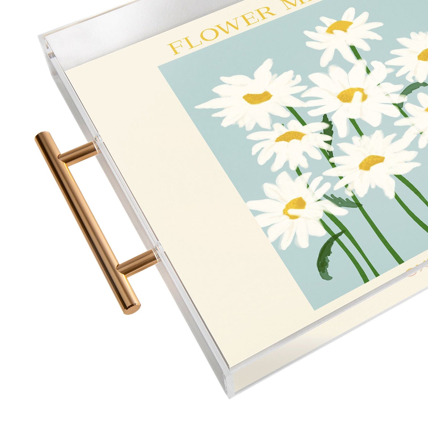 Gale Switzer Flower Market Oxeye Daisies Acrylic Tray