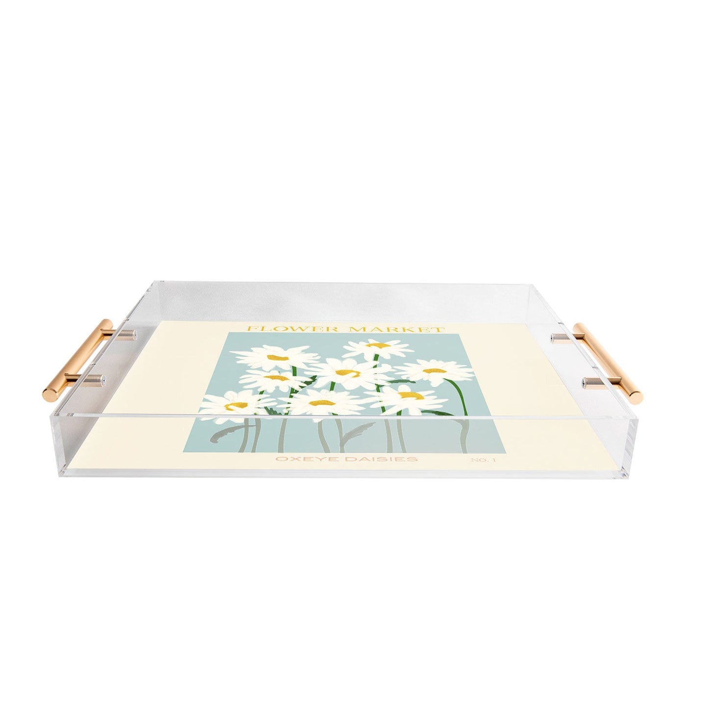 Gale Switzer Flower Market Oxeye Daisies Acrylic Tray