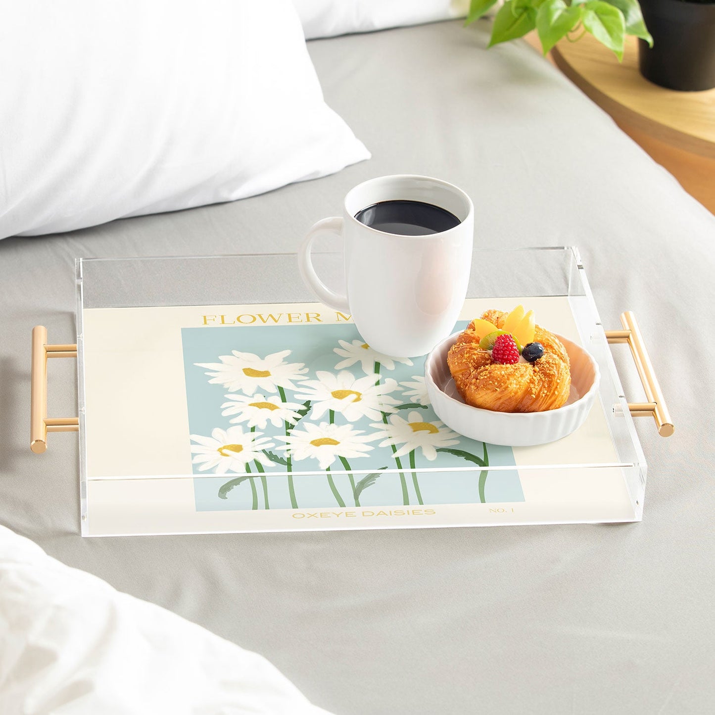 Gale Switzer Flower Market Oxeye Daisies Acrylic Tray