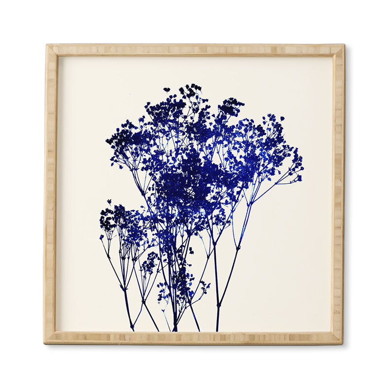 Garima Dhawan Babys Breath Indigo Framed Wall Art