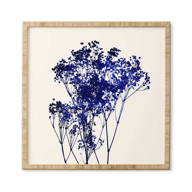 Garima Dhawan Babys Breath Indigo Framed Wall Art