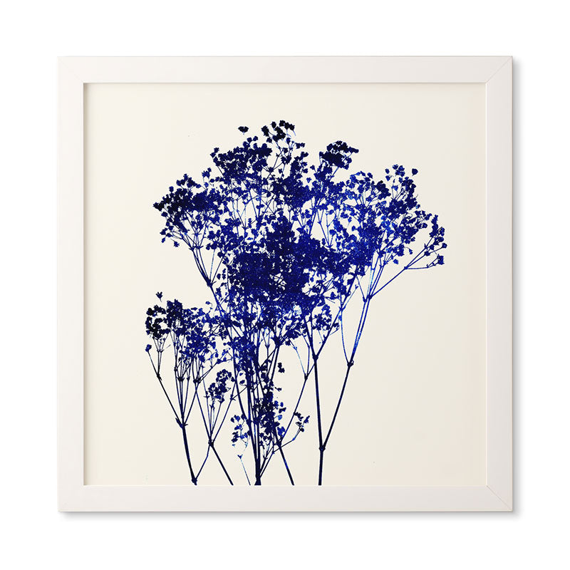 Garima Dhawan Babys Breath Indigo Framed Wall Art