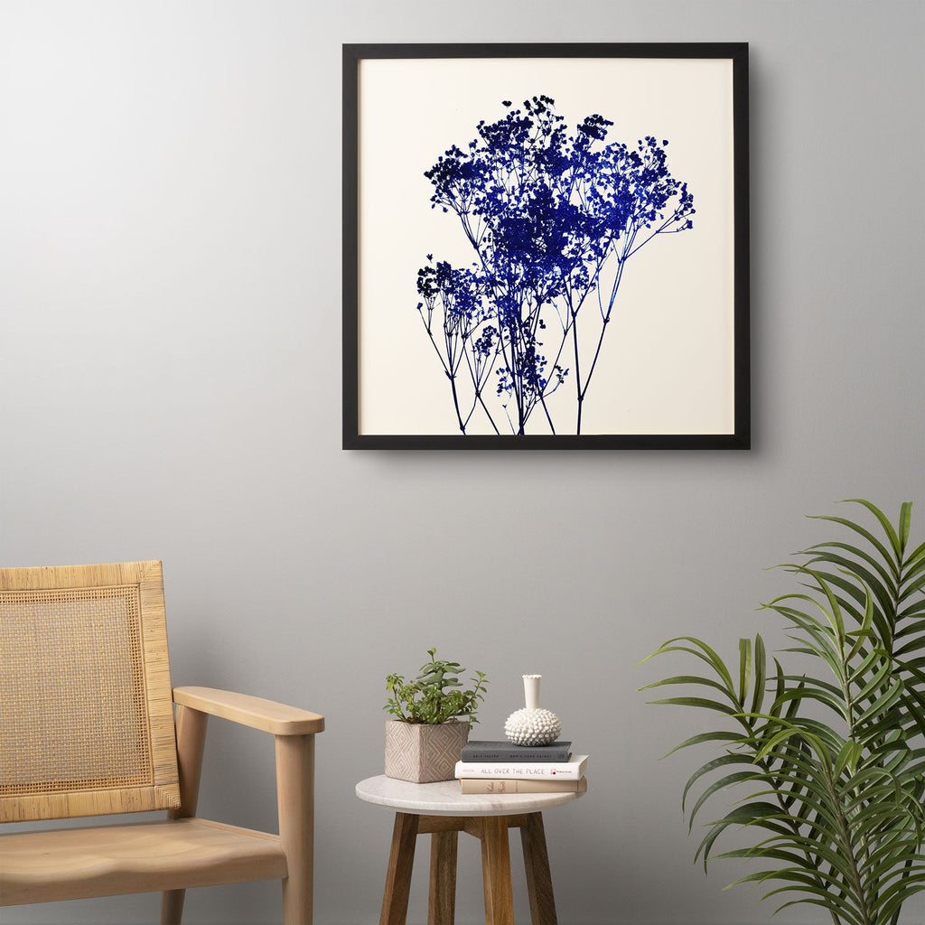 Garima Dhawan Babys Breath Indigo Framed Wall Art