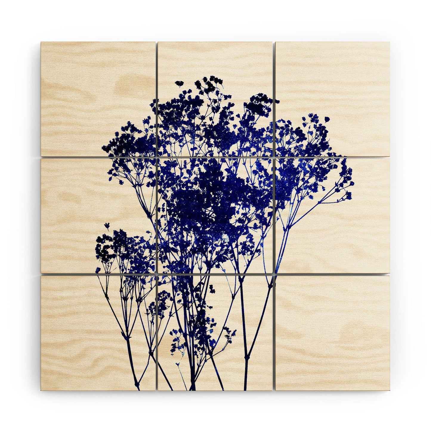 Garima Dhawan Babys Breath Indigo Wood Wall Mural