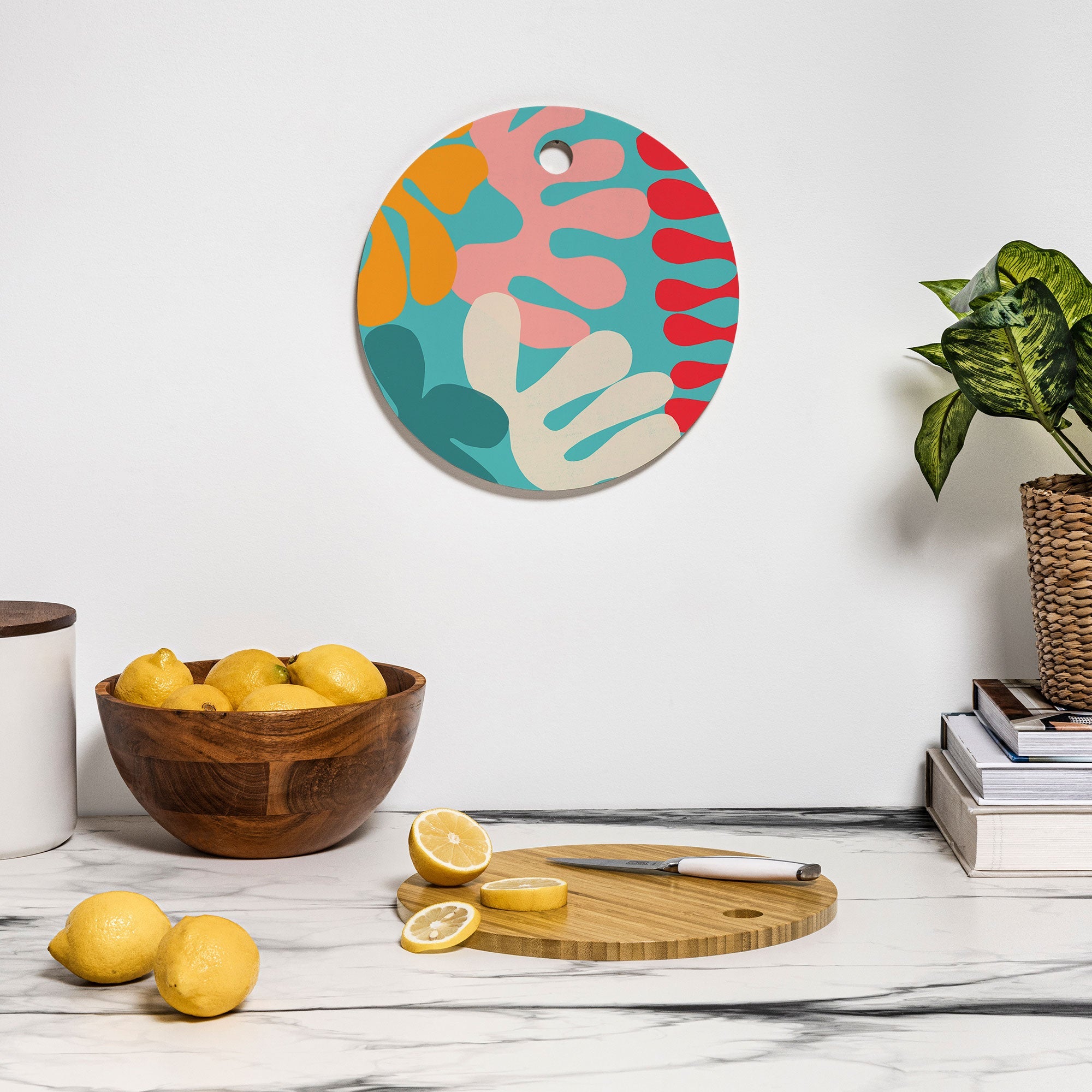 Garima Dhawan cutouts 52 Cutting Board Round
