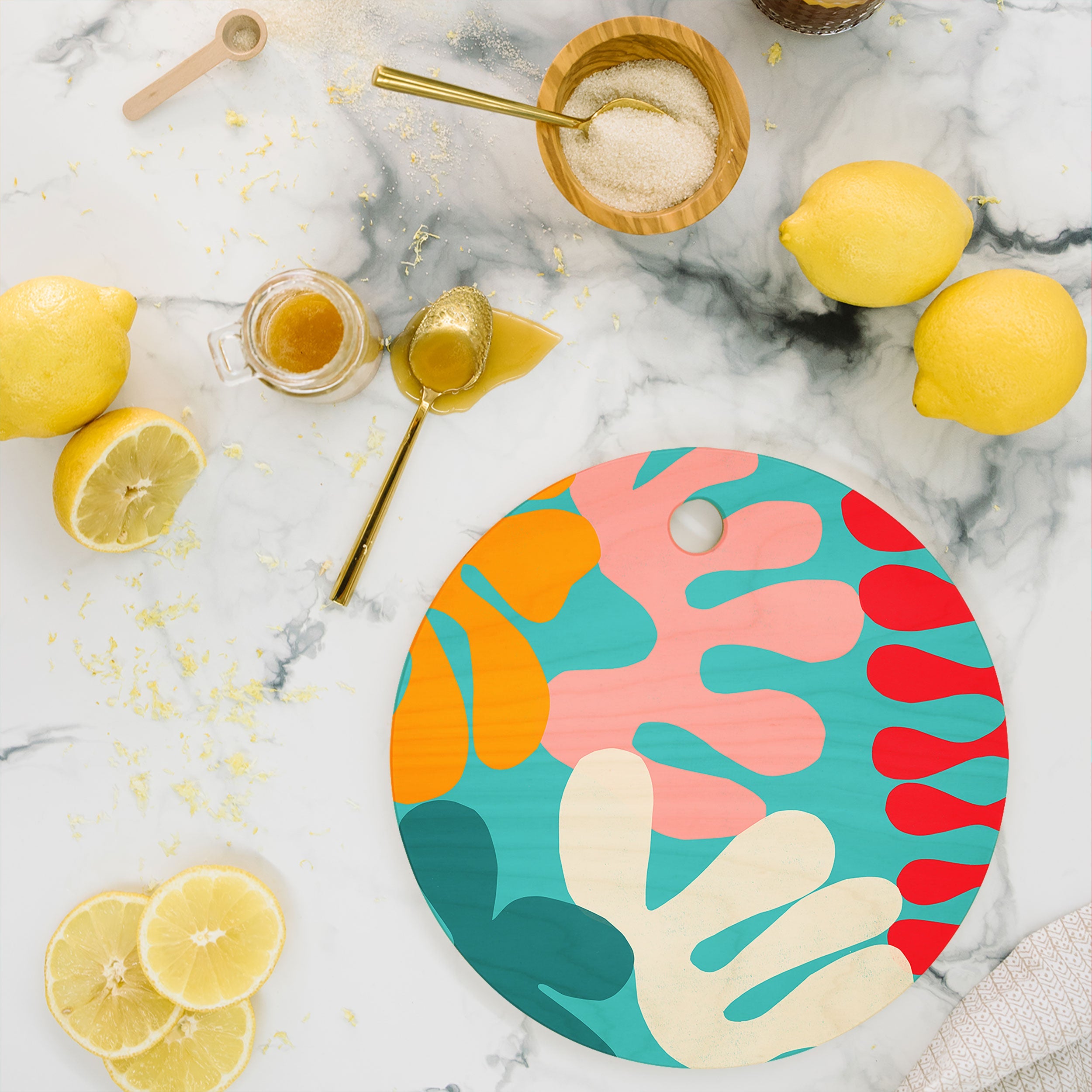 Garima Dhawan cutouts 52 Cutting Board Round
