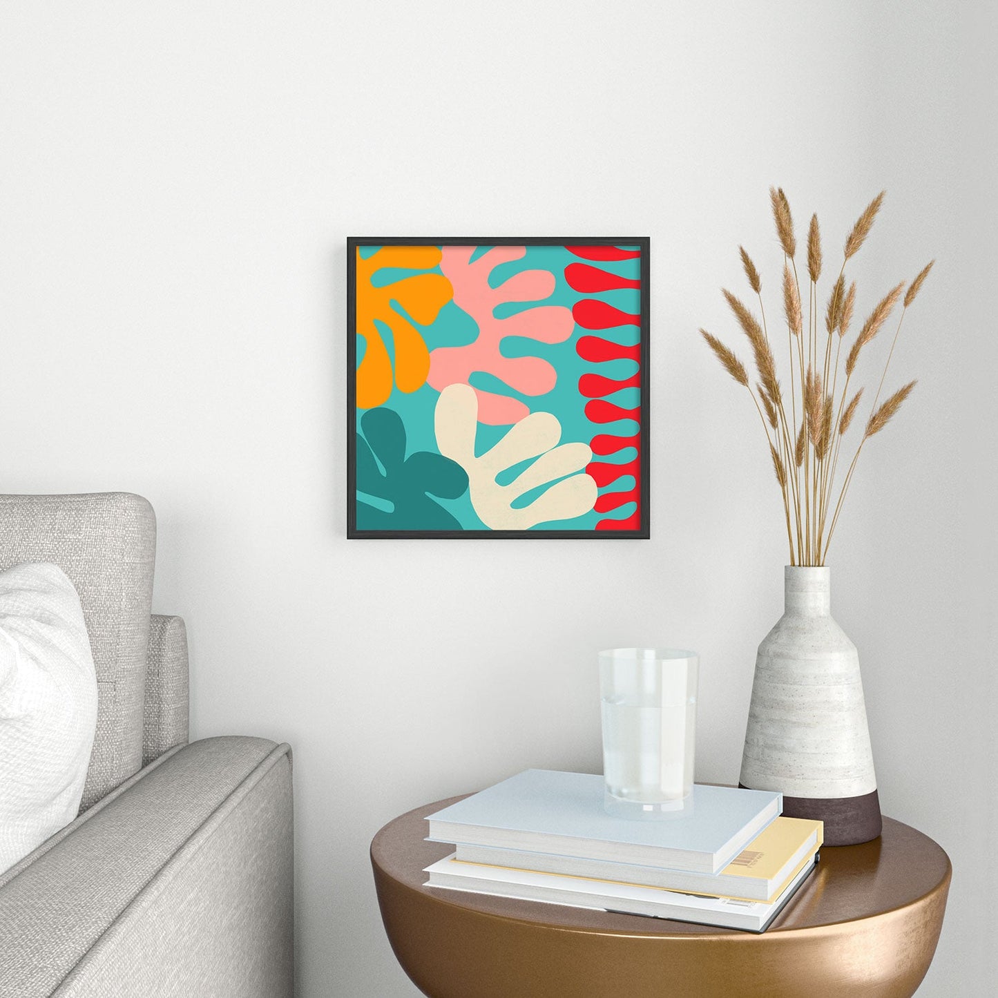Garima Dhawan cutouts 52 Square Metal Framed Art Print