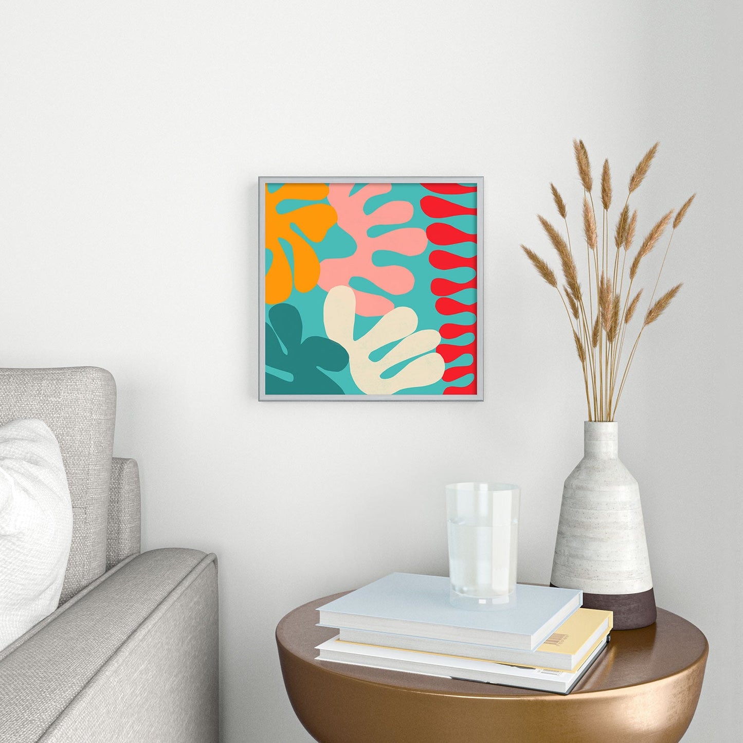 Garima Dhawan cutouts 52 Square Metal Framed Art Print