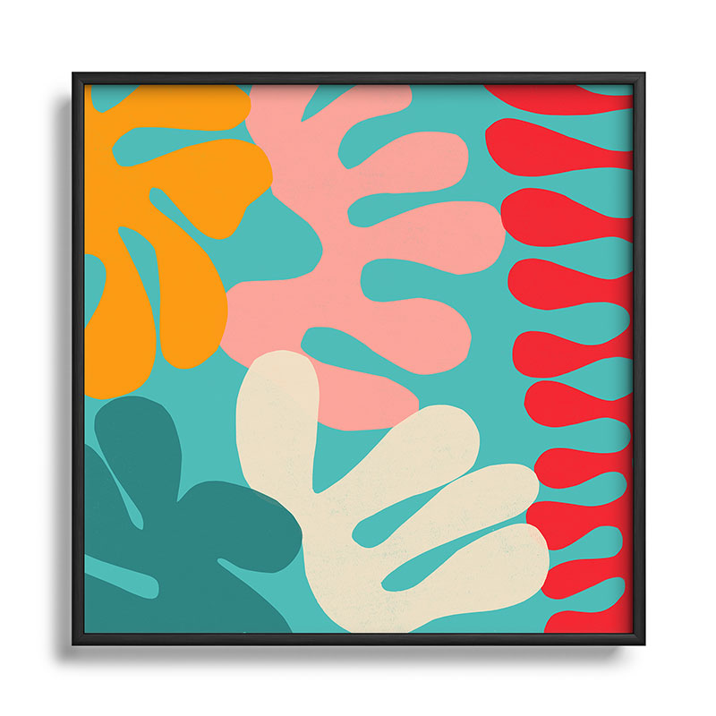 Garima Dhawan cutouts 52 Square Metal Framed Art Print