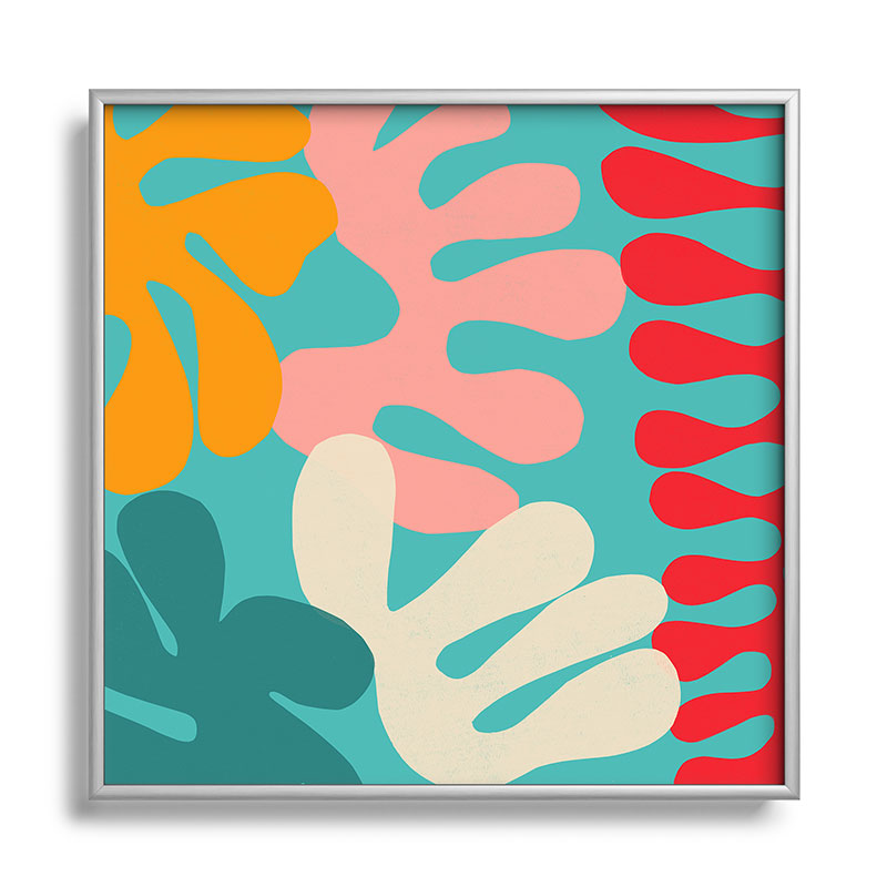 Garima Dhawan cutouts 52 Square Metal Framed Art Print