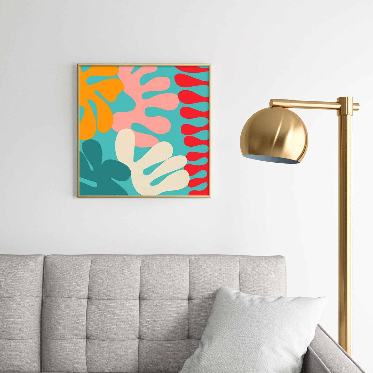 Garima Dhawan cutouts 52 Square Metal Framed Art Print