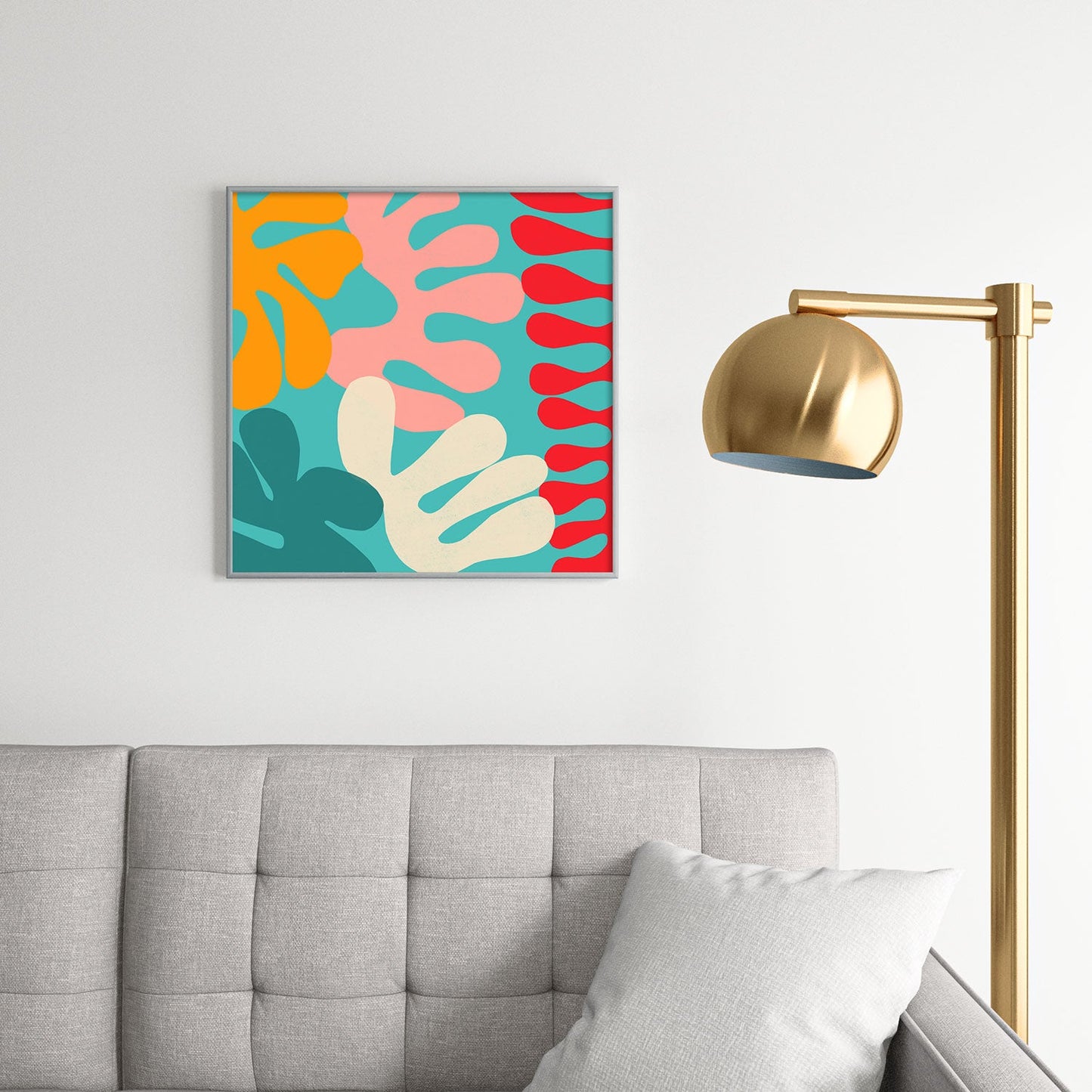 Garima Dhawan cutouts 52 Square Metal Framed Art Print