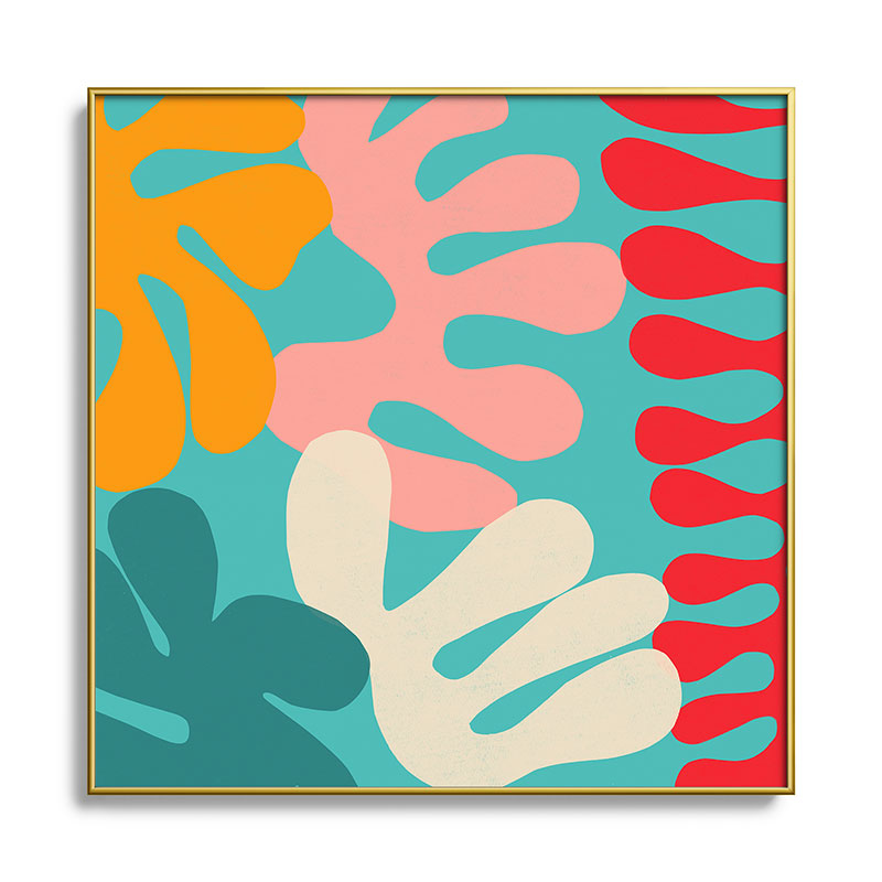 Garima Dhawan cutouts 52 Square Metal Framed Art Print