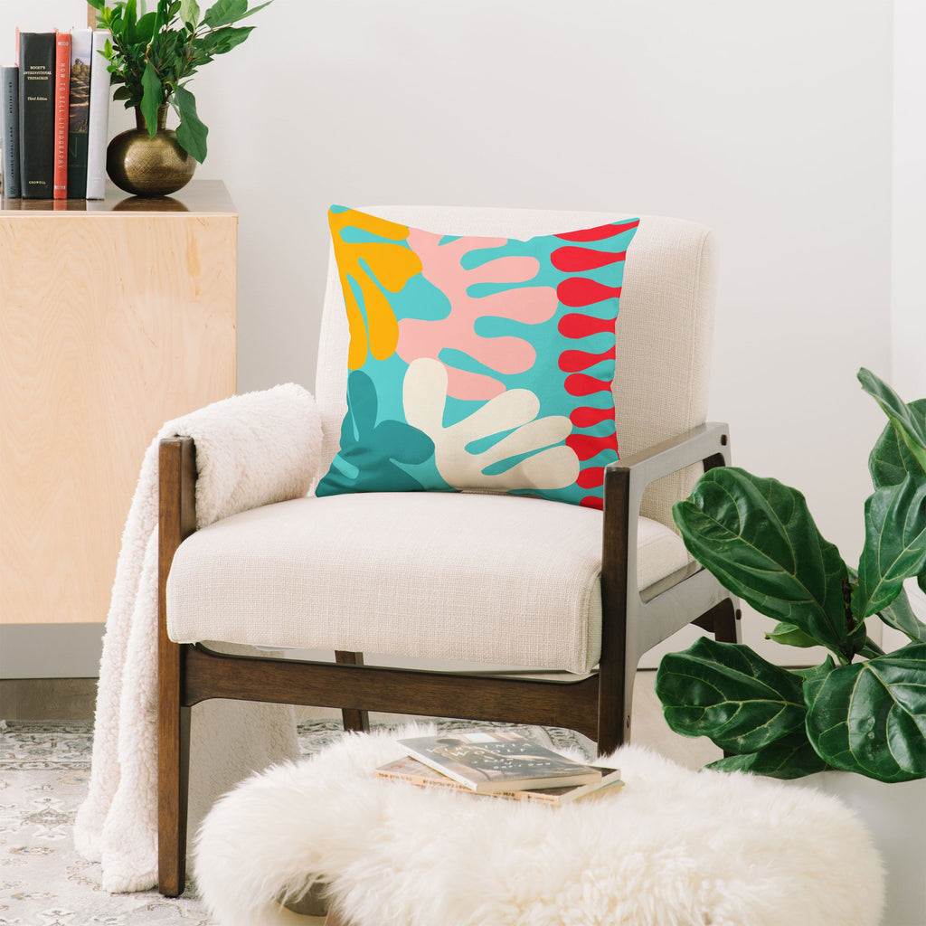 Garima Dhawan cutouts 52 Throw Pillow